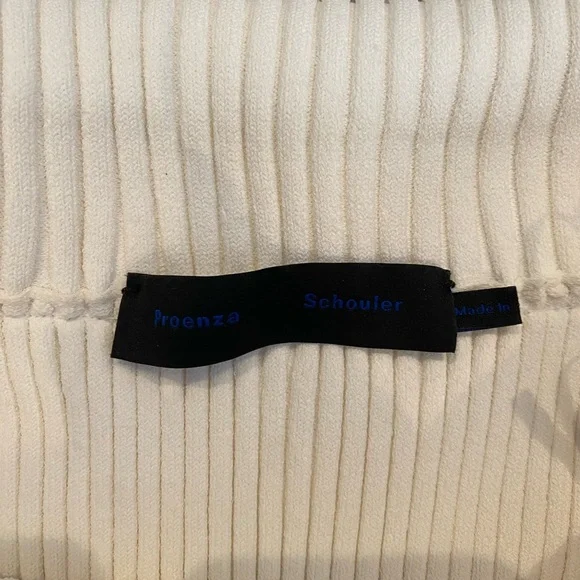 Proenza Schouler Off The Shoulder Long Sleeve Ribbed Top - Picture 6 of 7